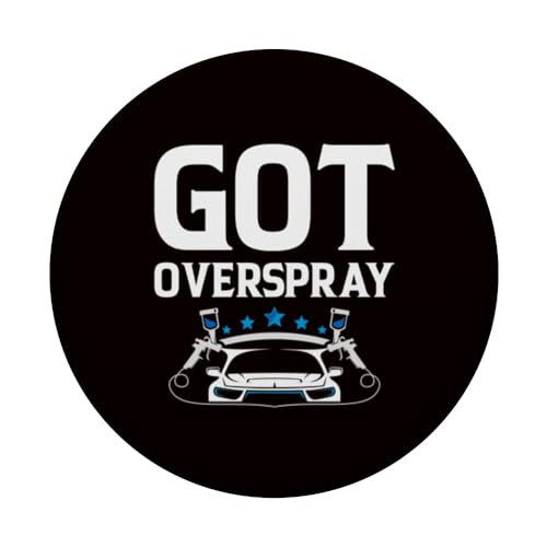 Auto Body Painter - Got Overspray PopSockets Swappable PopGrip, Black - Image 3