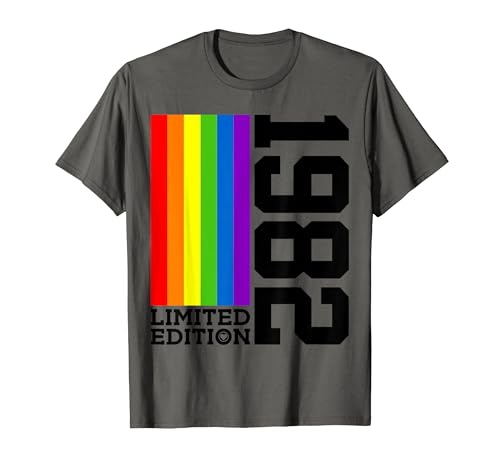 PRIDE 44th BIRTHDAY LGBTQ ����� 1982 QUEER T�V���c