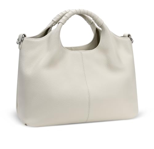 Image of Iswee Genuine Leather Top Handle Bag for Women Purses and Handbags Large