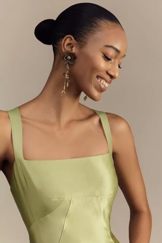 Square Neck Bridesmaid Dresses 2025 Long for Women Satin Formal Evening Gowns TN3323