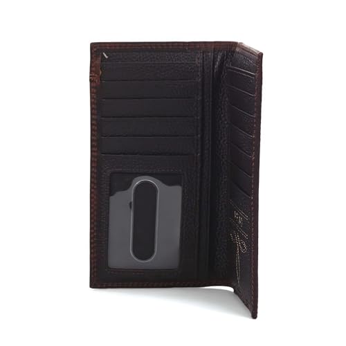 Ariat Western Wallet Mens Rodeo Center Bump Shield Brown A35500023