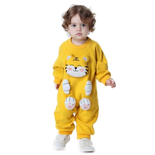Baby Funny Animal Pattern Bodysuits Outwear Animal Print Cotton One-Piece Jumpsuit