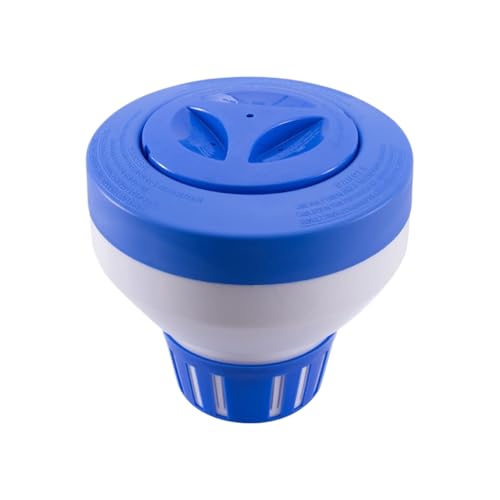 Dispensador Flotante de Pastillas de Cloro | Soporte Ajustable para Pastillas De Cloro | Dispensador Ajustable Automático para Mantenimiento del Agua En Exterior E Interior