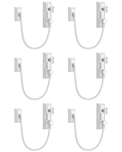 Éviter chute chat fenêtre solution entrebâilleur à câble 19 cm avec clé pour profilé UPVC
