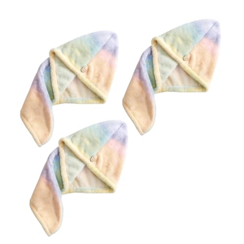 DECOMELODY Super Absorbent Fleece Hair Drying Cap Fast Drying Quick Dry Soft for Home Travel Gym Bath Time