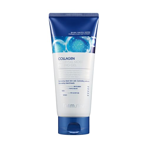 FARMSTAY Collagen Water Full Moist Peeling Gel - Peel Off Face Mask for Brighter Skin - Gently Exfoliates - Collagen For Skin - 6.08 oz