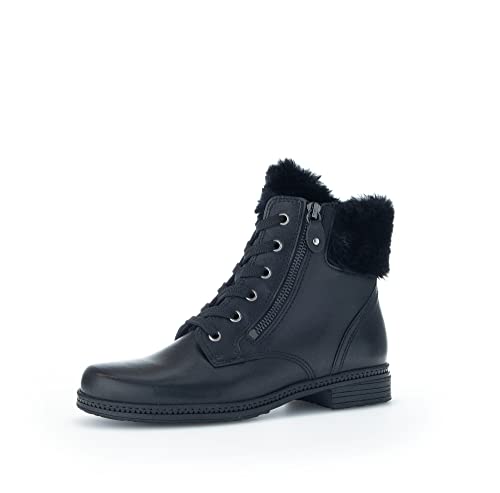 Gabor Damen Schnürstiefeletten, Frauen Boots,Wechselfußbett,Best Fitting,Winterschuhe,gefüttert,Stiefel,Bootee,schwarz,38 EU / 5 UK Cover