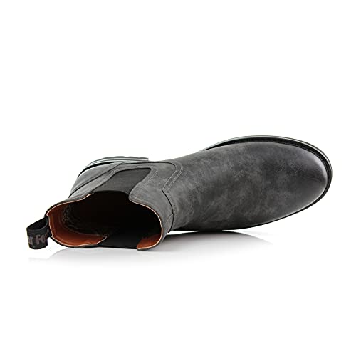 Image of Polar Fox Men's Classic High-Top Chelsea Boot | Stylish Slip-On Ankle Boot for Dress, Casual & Formal Wear