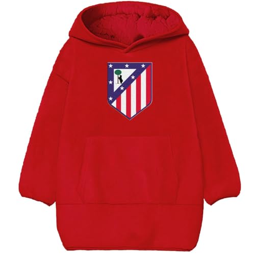 ASDITEX Sudadera Oversize ATLÉTICO DE Madrid   Adulto, Rojo