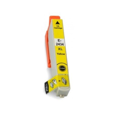 Italy's Cartridge Cartuccia T2434, Gialla, Compatibile con Chip per Epson Xp750, Xp850, Xp860, Xp950, Xp55, 24Xl, 8.7 ml