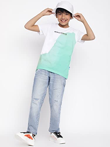 Image of Li'l Tomatoes Boy's Typography Regular Fit T-Shirt