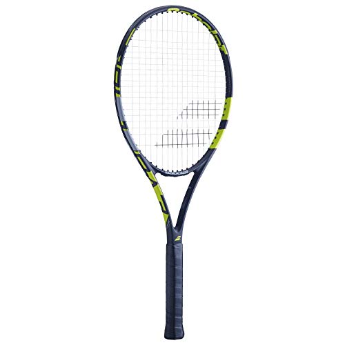 BABOLAT Evoke 102 Strung Racquet, Adults Unisex, Yellow Black White (Multicoloured), 3