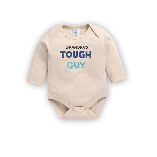 Image of TINYO Boy's Letter Print Regular Fit Bodysuit for Baby Kids