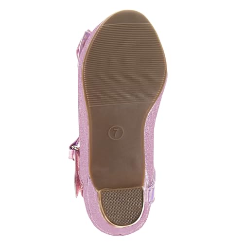 Josmo Girls Sparkly Dress Bow Sandals - Formal Party Wear Shoes4