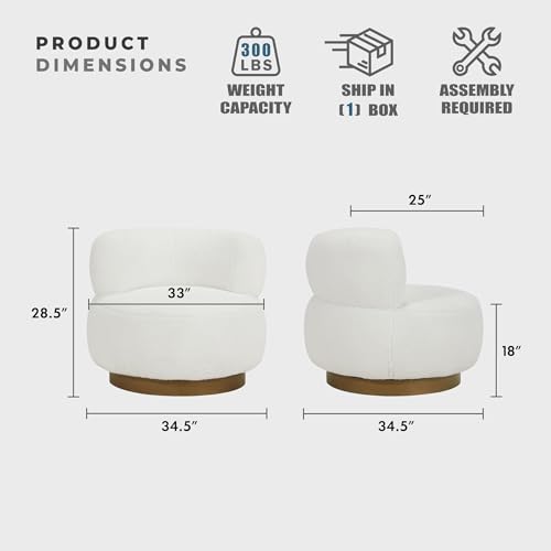 Sillón Giratorio Plegable Blanco miniatura 2