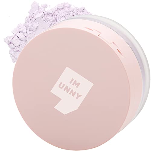IM UNNY Velvet Loose Powder, No Sebum, Pore Cover, Translucent, Matte finish, Lightweight Loose Setting Powder (Violet)