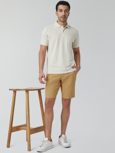 Image of XYXX Men's Element Chino Shorts | Solid Straight Fit | 100% Cotton with Dual Pockets & Plus Sizes