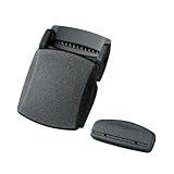 黒 1個 ベルト バックル 30ミリ 30mm WB30DA ガチャバックル テープエンドセット WB DA 日本製