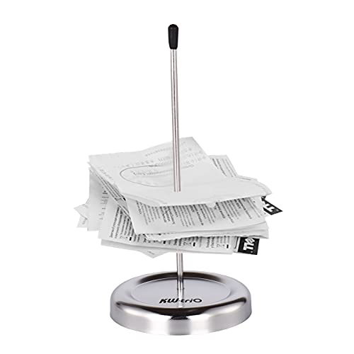 Homgee All Metal Straight Rod Desk Receipt Holder Spike Stick Bill Notes Paper Memo Fork Check Spindle Restaurant Ticket Holder with Protective Cover Homgee All Metal Straight Rod Desk Receipt Holder Spike Stick Bill Notes Paper Memo Fork Check Spindle Restaurant Ticket Holder with Protective Cover
