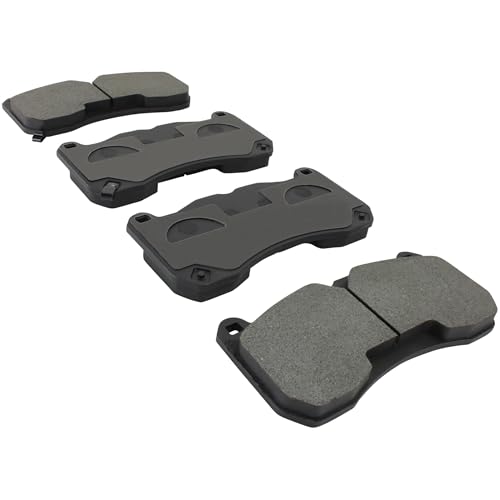 Image of QUALITY-BUILT Front Semi-Metallic Brake Pads, Premium 1001-1666M, Compatible with 2013-2014 Ford Mustang