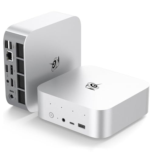 Beelink SER9 Pro Mini PC, Mini Ordenador con AMD Ryzen 7 H 255 (8C/16T hasta 4.9Ghz), 32GB LPDDR5X 7500MHz + 1TB M.2 2280 PCIe4.0x4 SSD, 2500Mbps LAN, WiFi 6, Bluetooth 5.2, DP, HDMI, USB4