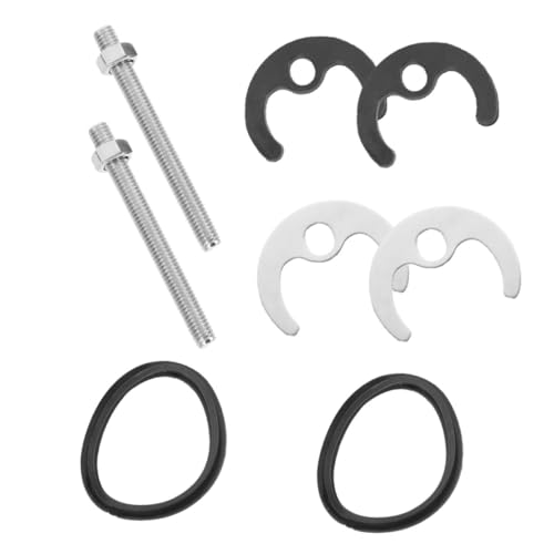 ASAKKURA 2セット キッチン浴室用蛇口固定ナット ワッシャー付き シンク洗面台修理用 熱冷水対応 簡単取付可能 多用途蛇口パーツ