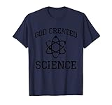 God Created Science Electron Graphic Chemistry T-Shirt