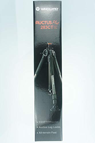 Vanguard Auctus Plus 283CT - Trípode (68 cm, 3,1 kg, Carbono, Negro)