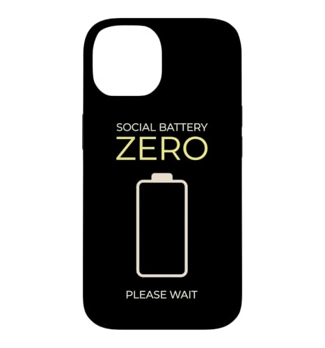 �����I�ȃ\�[�V�����o�b�e���[�[�� Please Wait Solitude �X�}�z�P�[�X iPhone 14 �p