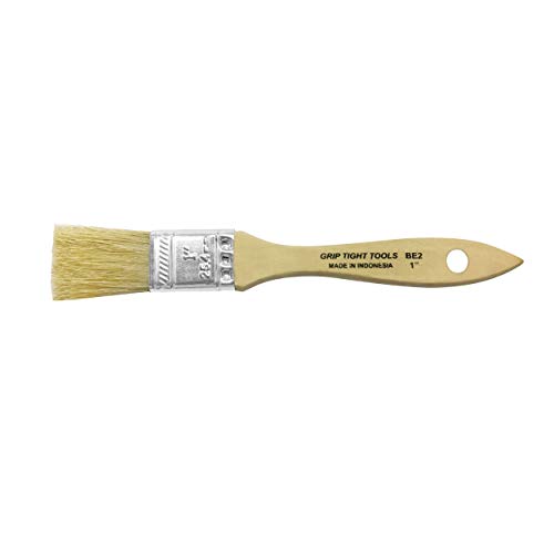 Grip Tight Tools BE2 Flat Chip Brush for All Paints 1-Inch