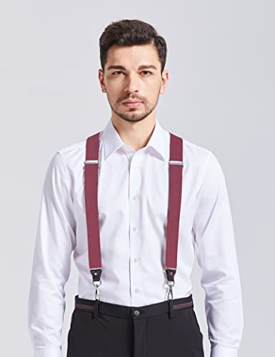 Image of Men's Suspenders with Swivel Hooks and Adjustable Braces, Suitable for Heavy Duty, Big and Tall