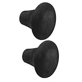 NAMOARLY 2 Stück Schwarze Eva Gummischutz Endkappe für Angelruten Komfortabler Schutz für...