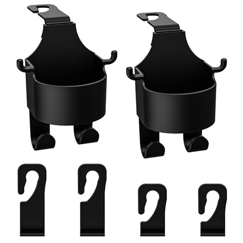 EACHPT Car Headrest Seat Back Organizer Car Cup Holder Universal Cup Holder Drink Mobile Phone Holder with Hooks Water Bottle Beverage Can Container Adapter for Car, Trucks, Easy to Install Black EACHPT Car Headrest Seat Back Organizer Car Cup Holder Universal Cup Holder Drink Mobile Phone Holder with Hooks Water Bottle Beverage Can Container Adapter for Car, Trucks, Easy to Install Black