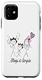 Keep It simple outfit quote, stick figure Design