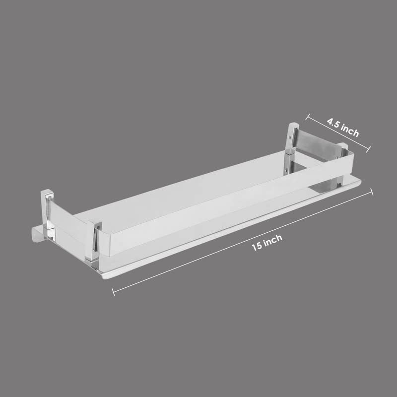 Image of 4001 Heavy Stainless Steel Nickel, Chrome Bathroom Shelf Accessories - 1 Piece