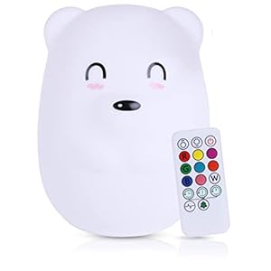 Kadoing Beer Nachtlamp (Groot) – met TAP-ON & Afstandsbediening – Oplaadbaar – LED Lamp – Kinderlamp – Verjaardag Kinderen – Kinderkamer – Kinderspeelgoed – Speelgoed Cadeau – Premium Kinderlamp