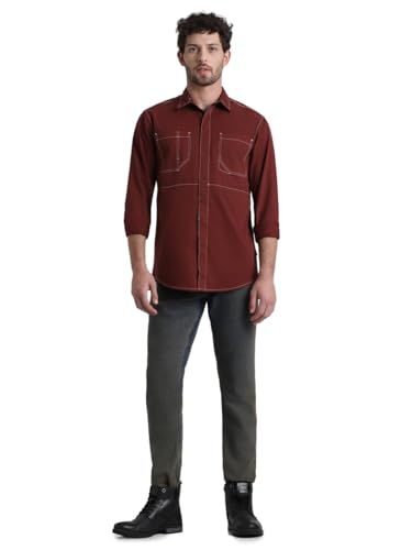 Image of Jack & Jones Men's Solid Regular Fit Shirt