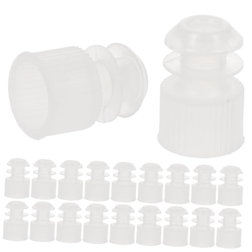 COSMEVIVI 100pcs 12mm Test Tube Plugs Shot Tubes Liquor Caps Leakproof Plastic Stoppers Random Color