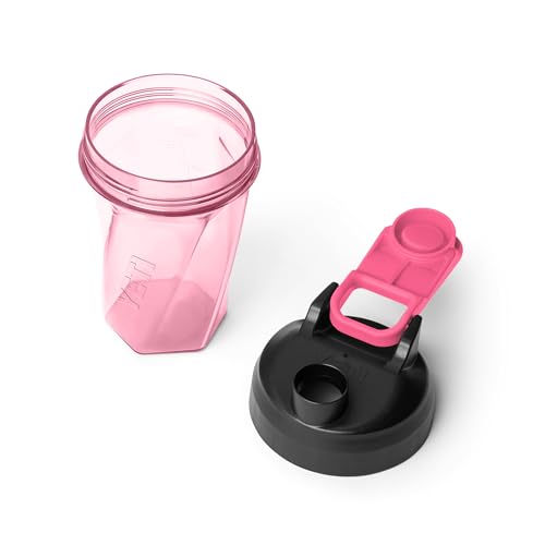 Image of YETI Yonder Helimix Vortex Blender Shaker Bottle Holds up to 20oz | No Blending Ball or Whisk | USA Made | Portable Pre Workout Whey Protein Drink Shaker Cup | Dishwasher Safe, Tropical Pink