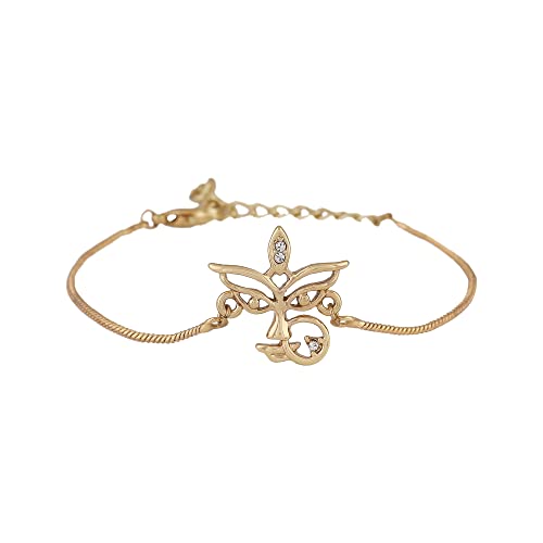Estele Gold Plated Heavenly Goddess Bracelet With Crystals For Men & Women (B0B4WCFWF3) Amazon Price History, Amazon Price Tracker