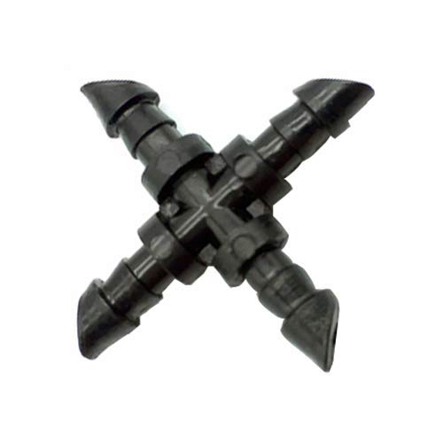Grow Insane50 * 4mm Micro Irrigation Barb Cross Water Irrigation Connectors