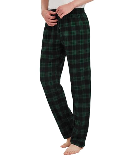Idtswch Tall Mens Pajamas Pants 34/36/38 Long Inseam Plaid Lounge Pants Sleepwear Bottoms2