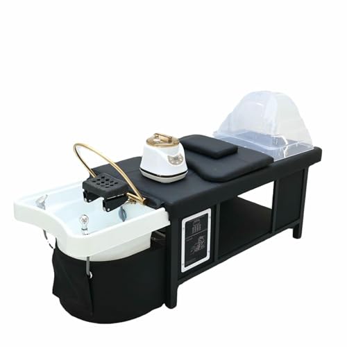 BTOIASYHF Head Spa Bed, U-Shape Water Massage Shampoo Backwash Unit with Cover Pillow, Spa Resort...