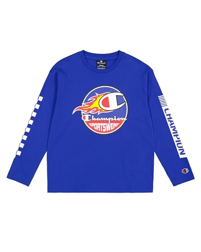 Champion Legacy Play With Graphics B (306912) - Ls Crewneck Maglietta A Manica Lunga, Blu Profondo (Bai), 13-14 Anni (Xl) Bambino FW24-image