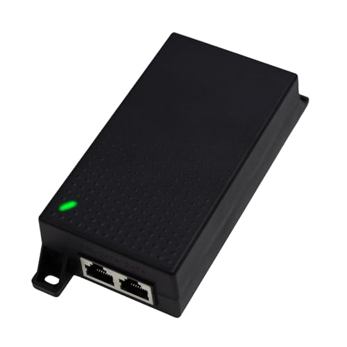 Image of Gigabit PoE++ Injector, Power Over Ethernet Plus Adapter | 60W, 48V, 10 /100 /1000Mbps, RJ-45 Shielded, IEEE 802.3af /at /bt Compliant, Up to ( 328 FT ) 100M