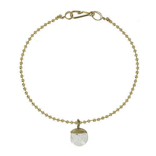 Bracelet Laiton Les Poulettes Bijoux Petite Bulle Cristal