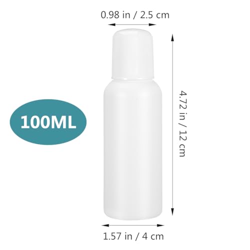 6Pcs Sponge Applicator Bottle Cosmetic Storage Bottle, 100ml Liquid Applicator e, Refillable Essential Oil e Lotion Storage Container, Plastic e for Cosmetic Essential Oil2