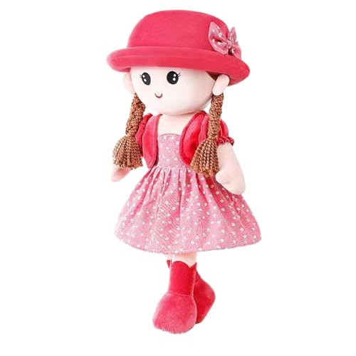 Bonecas de pano para meninas, peluche interativo, brinquedo macio | princesa de conto com roupas removíveis, boneca de 35 cm para jogos criativos, abraços amorosos e presente encantador para meninas e