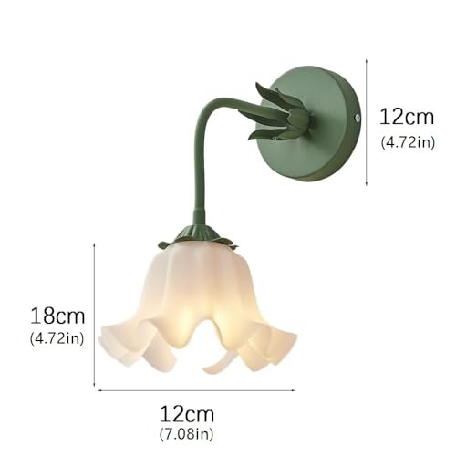 Applique fleur blanche ZR98US luminaire acrylique orientable lit - 7