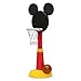 Delta Children Disney Mickey Mouse Plastic Basketball Set - Includes Basketball Hoop, 1 Basketball and Ball Pump, Red/Black